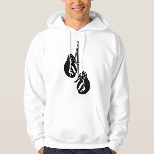 ヴィンテージつるのボクシング手袋レトロ戦闘機 パーカ (正面)