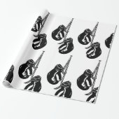 ヴィンテージつるのボクシング手袋レトロ戦闘機 ラッピングペーパー (アンロールド)