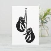 ヴィンテージつるのボクシング手袋レトロ戦闘機 招待状 (スタンド正面)