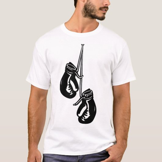 ヴィンテージつるのボクシング手袋レトロ戦闘機 Tシャツ (正面)