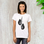 ヴィンテージつるのボクシング手袋レトロ戦闘機 Tシャツ