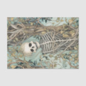 ヴィンテージつる植物とスケルトン 薄葉紙 (正面)