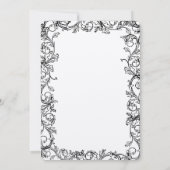 ヴィンテージつる植物深いハニーサックル結婚式招待状 招待状 (裏面)