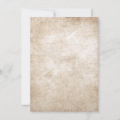 ヴィンテージつる植物素朴結婚式招待状 招待状 (裏面)