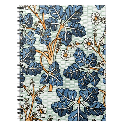 ヴィンテージつる植物 ノートブック (正面)