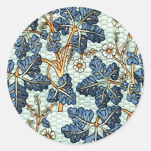 ヴィンテージつる植物 ラウンドシール (正面)