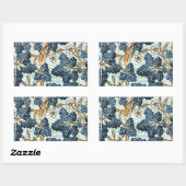 ヴィンテージつる植物 長方形シール (シート)