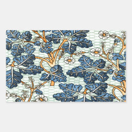 ヴィンテージつる植物 長方形シール