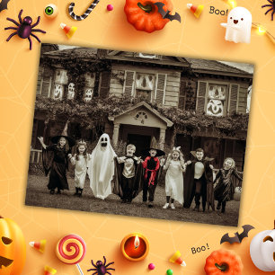ヴィンテージでの子どもとのハロウィーンコスチューム ポストカード