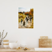 ヴィンテージでの自転車の旅 ポスター (キッチン)