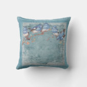 ヴィンテージでみすぼらしいシックなフローラの羽 クッション (裏面)