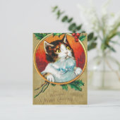 ヴィンテージでクリスマスに楽しみたい猫|過去記事 シーズンポストカード (スタンド正面)