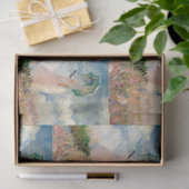 ヴィンテージでモネにパラソルを向離れけた人 薄葉紙 (ギフト)