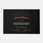 ヴィンテージで世界一かわいい孫のおばあちゃん ドアマット (正面)