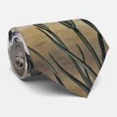 ヴィンテージで変化するカーネーションの花と灰色の空 ネクタイ (ロール)