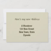 ヴィンテージで引っ越した子猫とカエル カード (裏面)