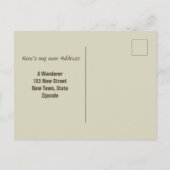 ヴィンテージで引っ越した子猫とカエル ポストカード (裏面)