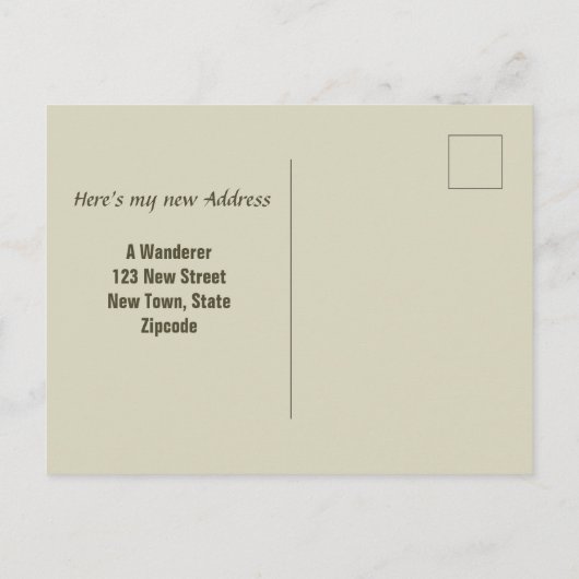 ヴィンテージで引っ越した子猫とカエル ポストカード (裏面)