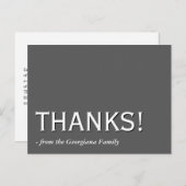 ヴィンテージで昔ながらの「ありがとう!」ポストカード ポストカード (正面/裏面)