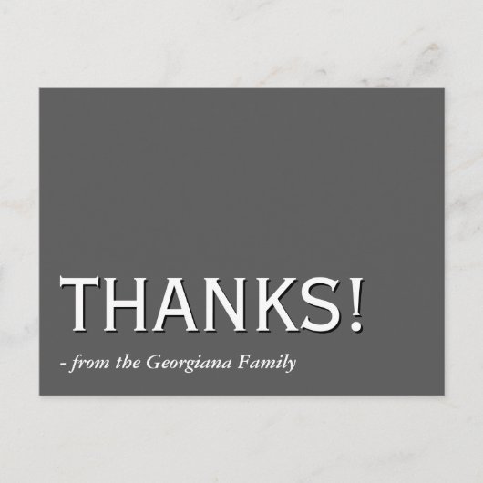 ヴィンテージで昔ながらの「ありがとう!」ポストカード ポストカード (正面)