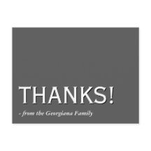 ヴィンテージで昔ながらの「ありがとう！」ポストカード