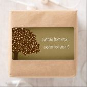 ヴィンテージで照らされた木カスタムの素朴な出荷ラベル ラベル (インサイチュ)