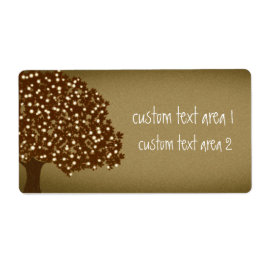 ヴィンテージで照らされた木カスタムの素朴な出荷ラベル ラベル