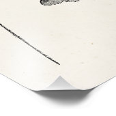 ヴィンテージとげのあるロブスターパーソナライズされたテンプレート フォトプリント (角)