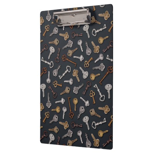 ヴィンテージとアンティーク鍵 クリップボード (左)