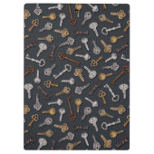 ヴィンテージとアンティーク鍵 クリップボード (裏面)