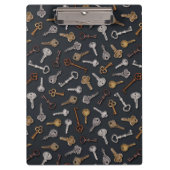 ヴィンテージとアンティーク鍵 クリップボード (正面)