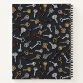 ヴィンテージとアンティーク鍵 ノートブック (裏面)