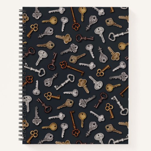ヴィンテージとアンティーク鍵 ノートブック (正面)