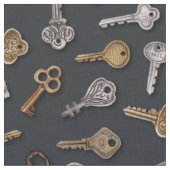 ヴィンテージとアンティーク鍵 ファブリック (クローズアップ)