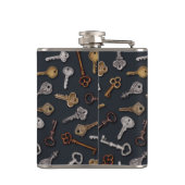 ヴィンテージとアンティーク鍵 フラスク (裏面)