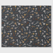 ヴィンテージとアンティーク鍵 ラッピングペーパー (フラット)