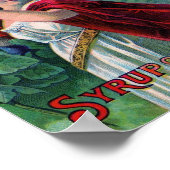 ヴィンテージとイチジクのシロップのポスターアートプリント ポスター (角)