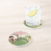 ヴィンテージとイースターの卵狩りの子ども コースター (側面)