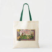 ヴィンテージとイースターの卵狩りの子ども トートバッグ (正面)