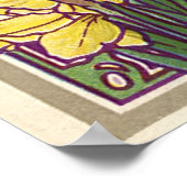 ヴィンテージとイースターの卵狩りの子ども ポスター (角)