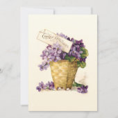 ヴィンテージとイースターの挨拶 シーズンカード (正面)