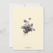 ヴィンテージとイースターの挨拶 シーズンカード (裏面)