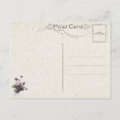 ヴィンテージとイースターの挨拶 ポストカード (裏面)