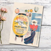 ヴィンテージとウィッシュランタンブライダルシャワー 招待状