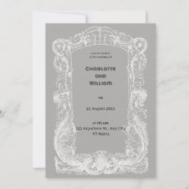 ヴィンテージとエレガントなウェディング招待状 招待状