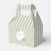 ヴィンテージとエレガントグリーン金ゴールドマイクロ結婚ズ フェイバーボックス (正面サイド)