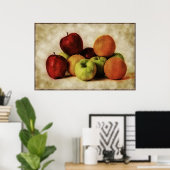 ヴィンテージとオレンジ ポスター (ホームオフィス)