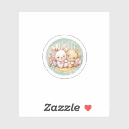 ヴィンテージとクマ シール