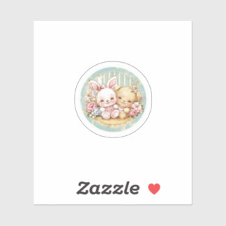 ヴィンテージとクマ シール