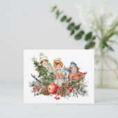 ヴィンテージとクリスマスの天使 シーズンポストカード (スタンド正面)